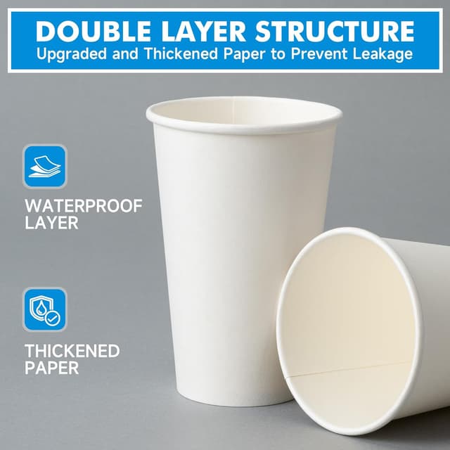 Detalle de RACETOP Coffee Cups 16 oz 100-Pack