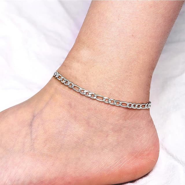 Detalle de Cangall Silber Fußkette mit 22 cm