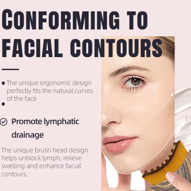 Thumbnail 2 de Lymphatic Contour Face Brush 2 Pc Sculpting Set