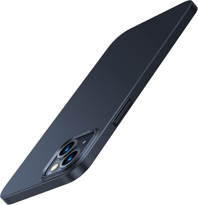 Detalle de Torras 2025 Neu ultradünne Hülle für iPhone 15 (0,07 cm) – schwarzer Rundumschutz mit samtigem Griff