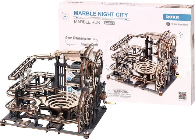 Thumbnail 6 de ROKR Night City Puzzle 3D en bois 🧩