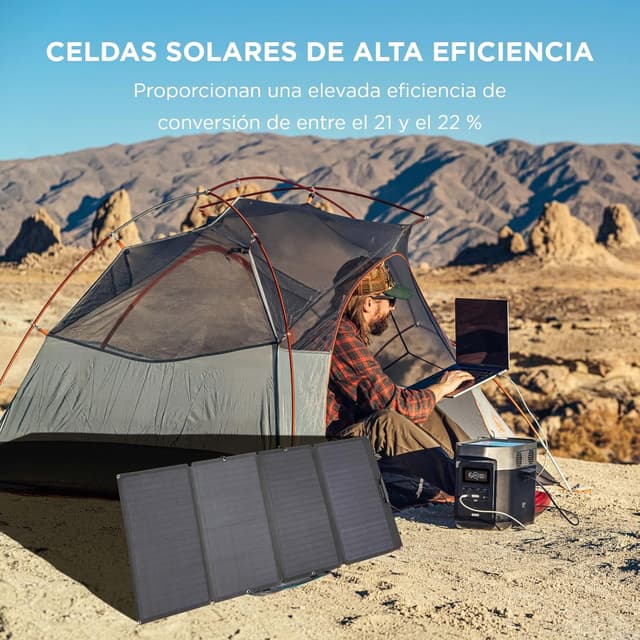 Detalle 2 de ECOFLOW Panel Solar 160W Plegable IP67 para Autocaravanas ☀