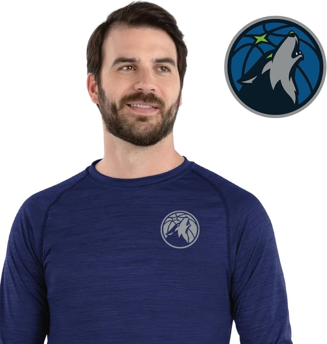 Detalle de Holloway NBA All-Pro Long Sleeve Tee (Moisture-Wicking Athletic Shirt) for Basketball Fans