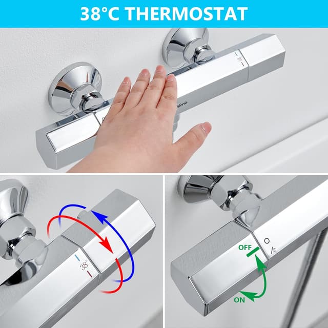 Thumbnail 3 de Kelleria Grifo de ducha con termostato y botón de seguridad