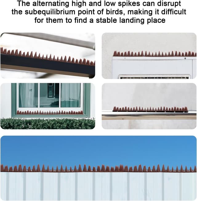 Detalle de OFFO Bird Spikes 30cm pigeon fence deterrent