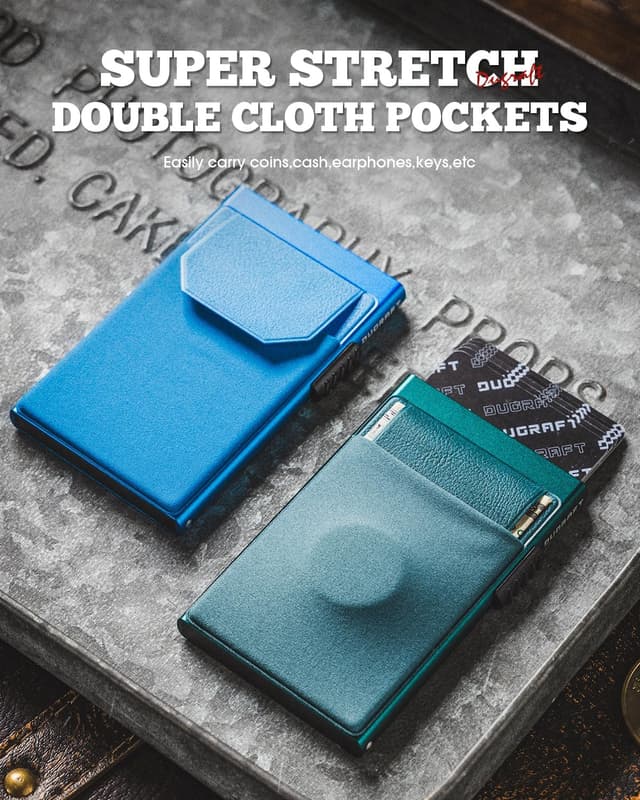 Thumbnail 4 de DUGRAFT Pop-Up RFID Card Wallet Emerald