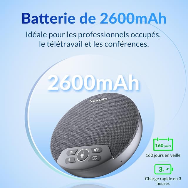 Thumbnail 5 de NEWORK Haut‑Parleur de conférence Bluetooth 2600mAh