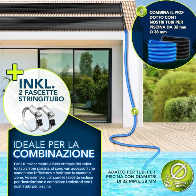 Thumbnail 5 de tillvex Pannello Solare 60×600 cm per Piscina