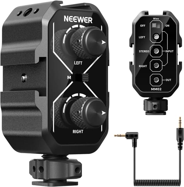 Imagen de NEEWER MM02 Zweikanal Mikrofon Audiomixer Adapter en OfertitasTOP