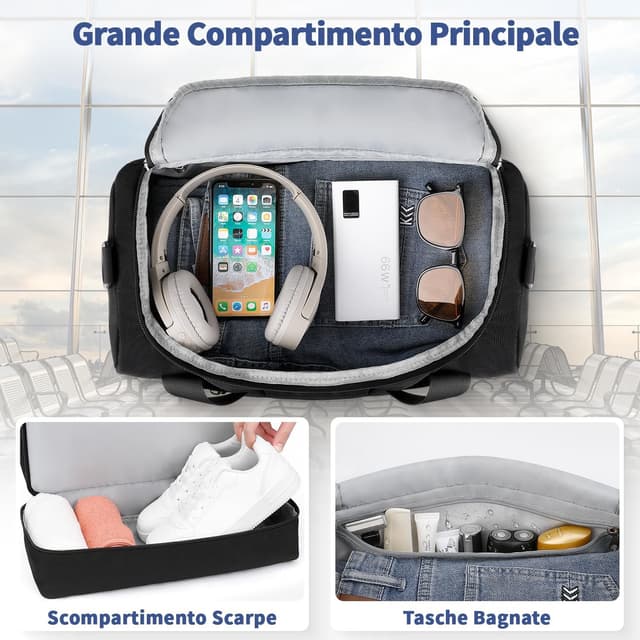 Detalle 2 de VSNOON Ryanair Sac Cabina Aereo 40x30x20 24l