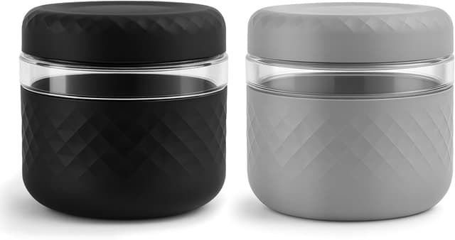Detalle de Cafezi 24 oz Glass Lunch Bowl Containers