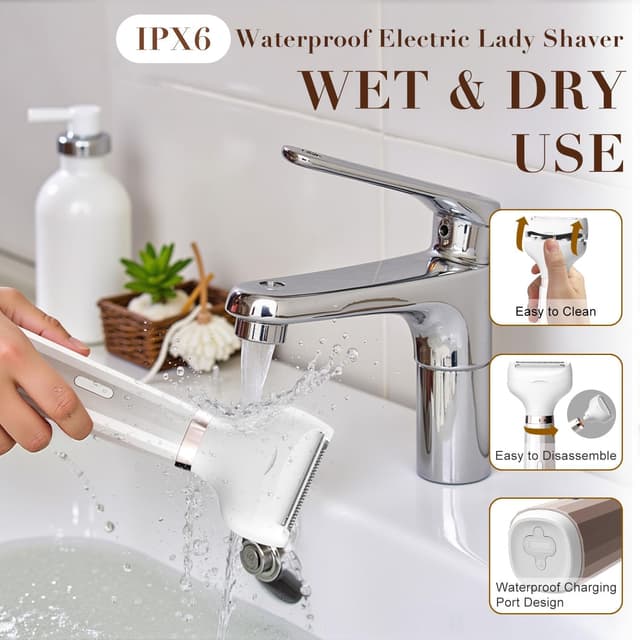 Detalle 1 de UrbanLuxe Lady Shavers 4-in-1 Electric