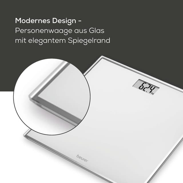 Detalle de Beurer GS 120 Glaswaage 27 x 26 cm
