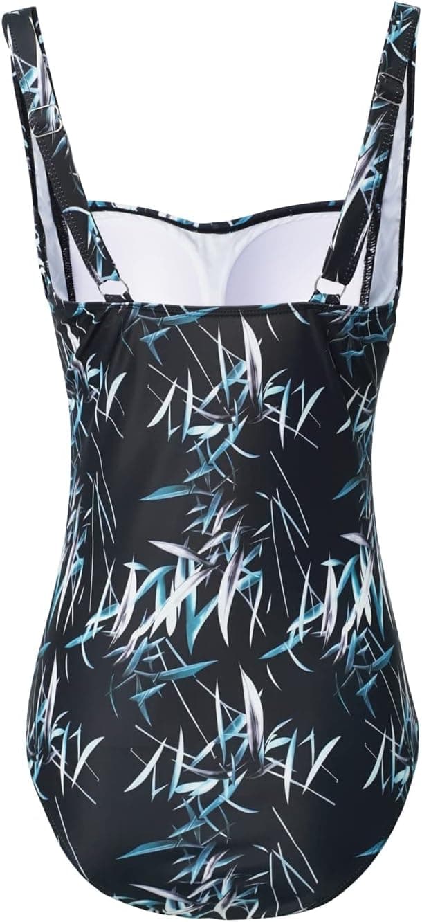 Detalle 2 de Aidotop Women’s One Piece Swimsuit with Tummy Control Ruched Tribal Design