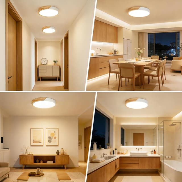 Thumbnail 6 de Kimjo 24W Lámpara LED Techo Redonda 2400LM