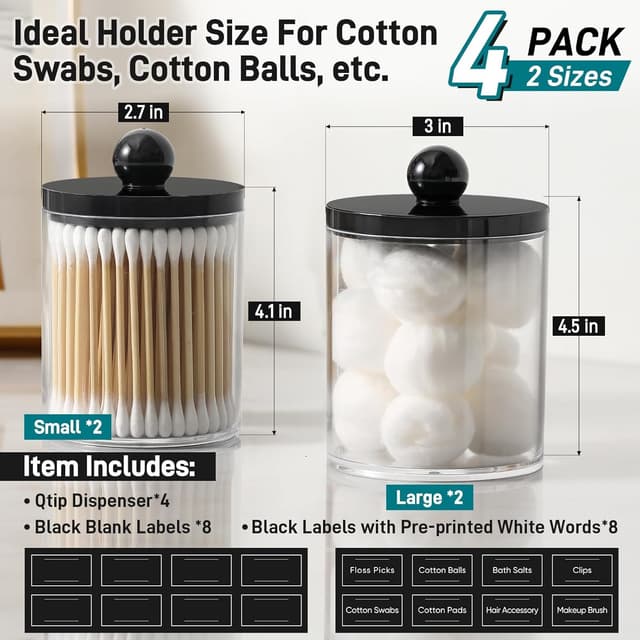 Thumbnail 2 de Acrylic Qtip Holder 12oz Pack