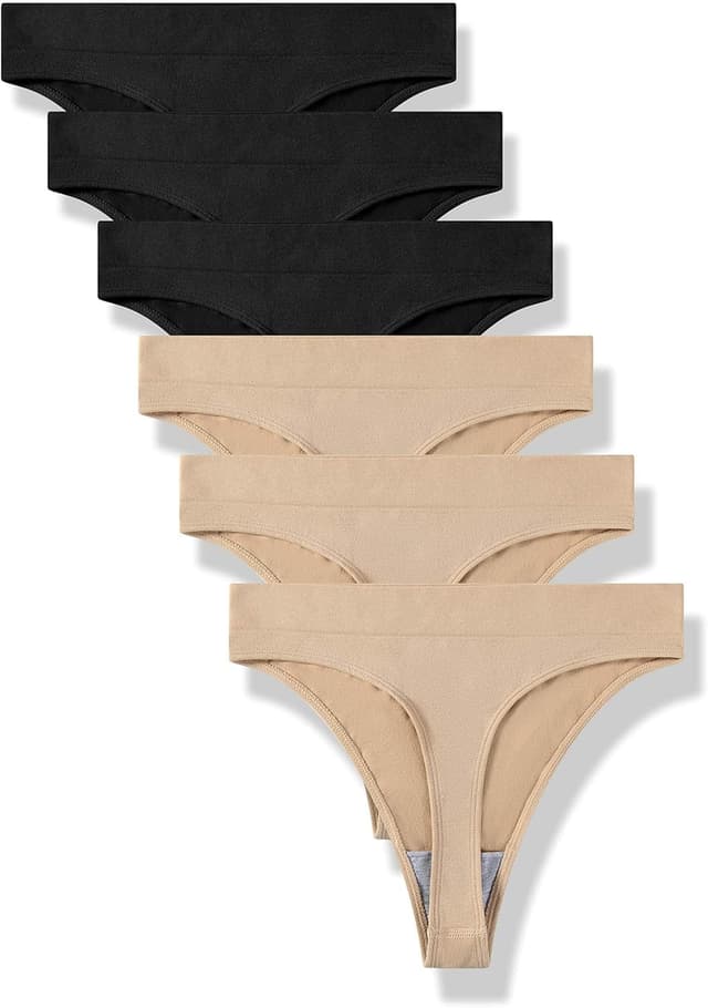 Detalle de GRANKEE String Tanga High Waist 6er-Multipack