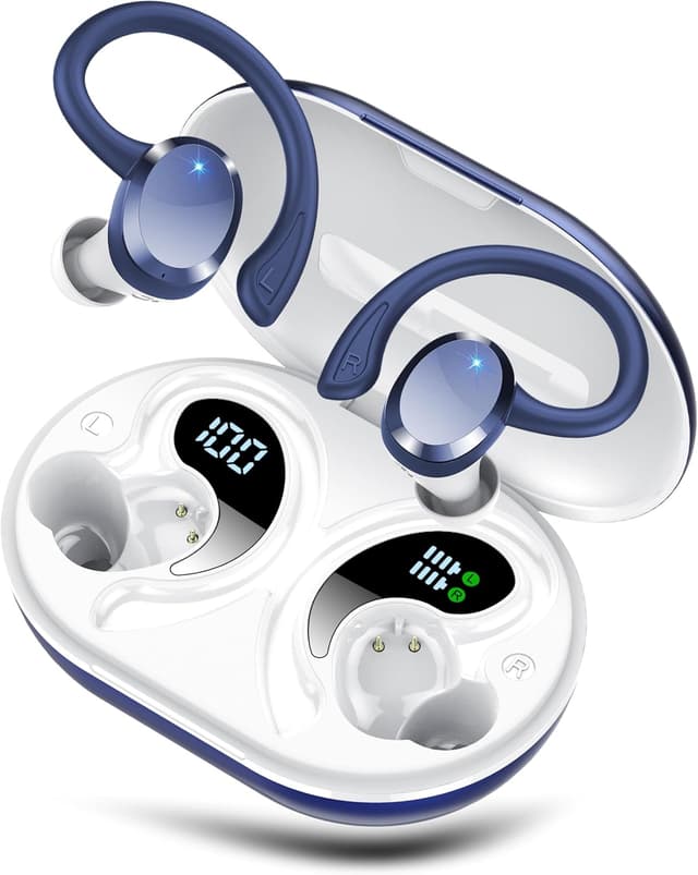 Detalle de Cuffie Bluetooth Sport 2026 con Bluetooth 5.4, ENC e autonomia fino a 68 ore (cuffie Q38, IP7)