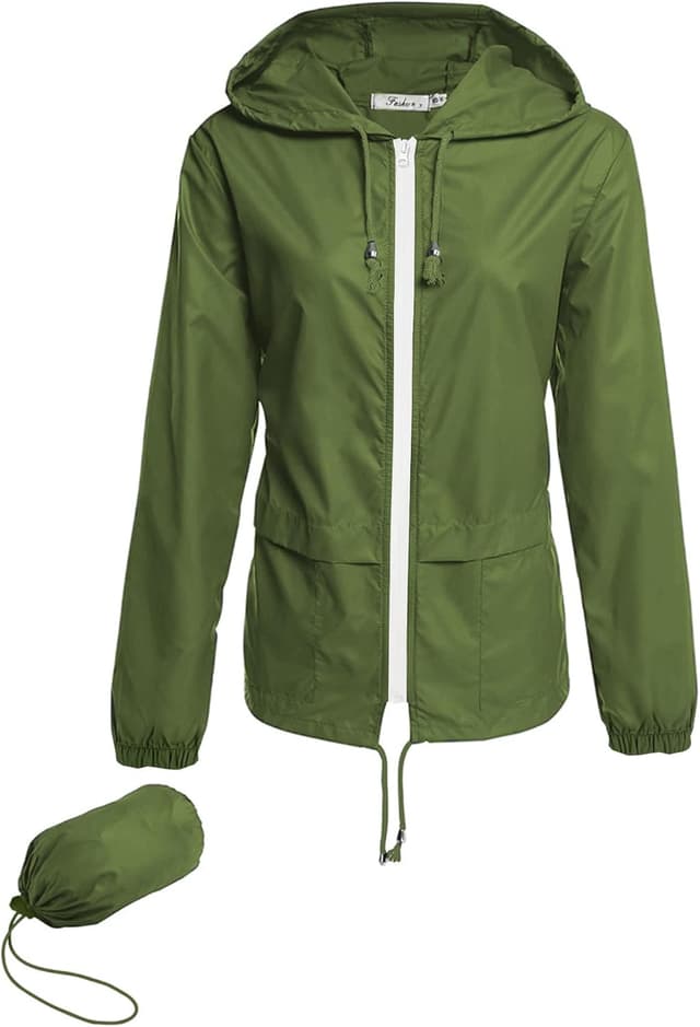 Thumbnail 6 de Hount Women’s Lightweight Hooded Raincoat Waterproof Packable Active Outdoor Rain Jacket (S-3XL)