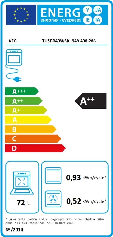 Detalle 2 de AEG TU5PB40WSK SurroundCook Backofen