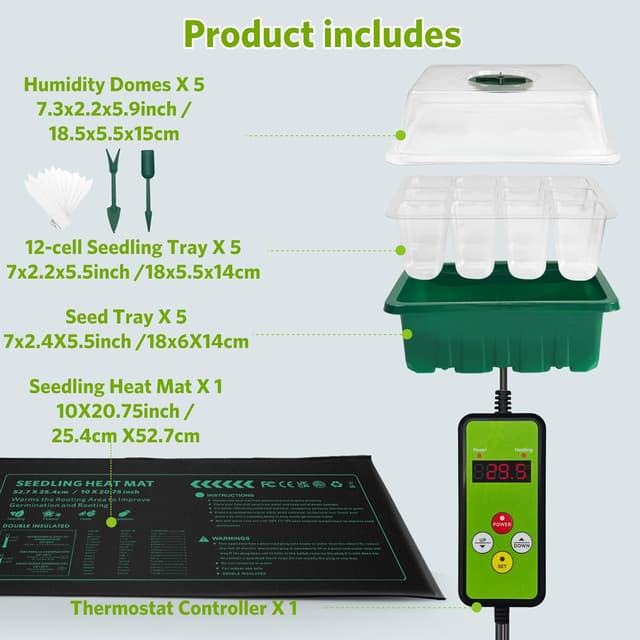 Thumbnail 6 de NAMOTEK Seedling Heat Mat with Thermostat 🌱