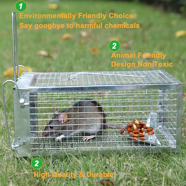 Thumbnail 5 de EGOFLYYA Rat and Squirrel Cage Trap 2-pack 🐭