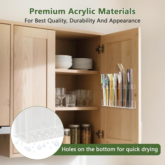 Detalle 2 de Malldii 9.5” Acrylic Straw Holder