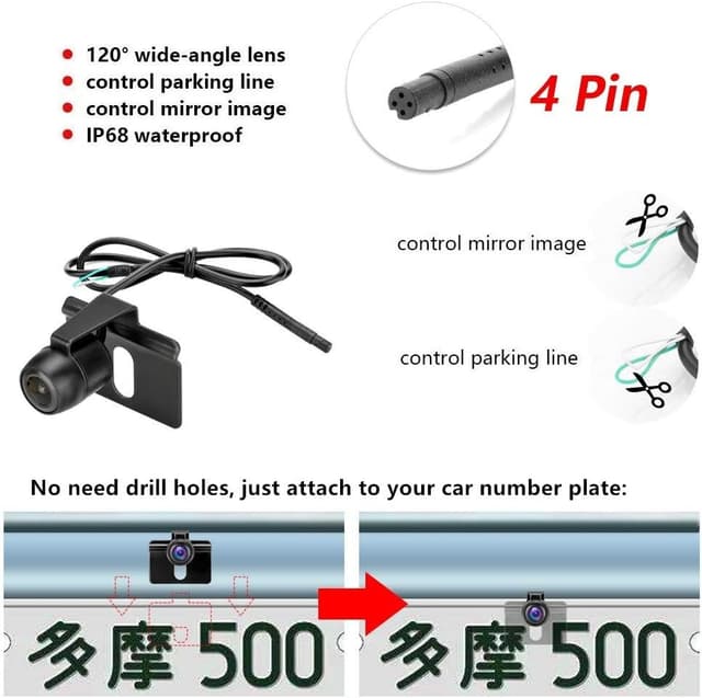 Detalle de Rückfahrkamera mit Monitor 4,3 Zoll LCD