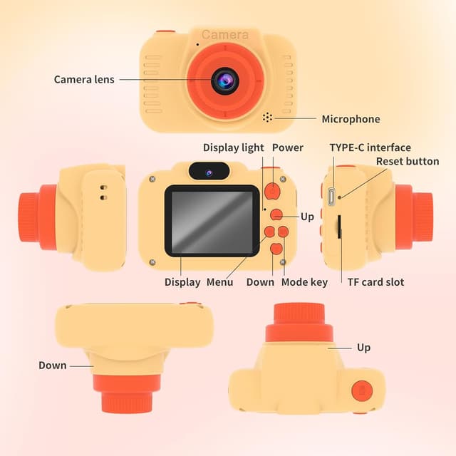 Thumbnail 3 de GlobalCrown Mini Caméra 12MP 1080p pour enfants