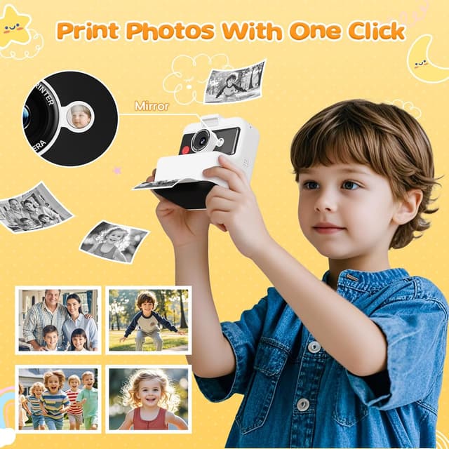 Detalle 2 de CAMCLID Fotocamera Bambini istantanea 3 pollici