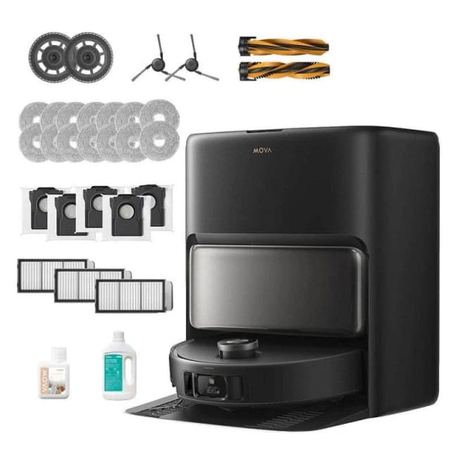 Detalle 2 de Mova V50 Ultra: robot aspirador y fregasuelos con autovaciado y navegación LiDAR