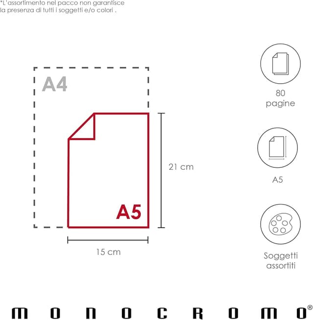 Thumbnail 5 de Pigna Cuaderno Maxi Monocromo El Original A4, 80 páginas