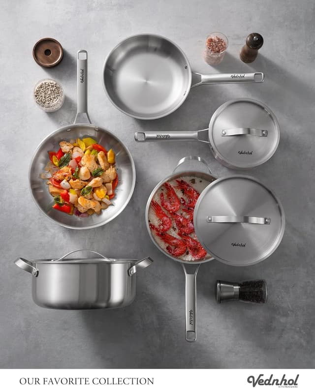 Detalle 2 de Stainless Steel 14pc Cookware Set