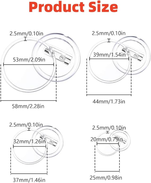Thumbnail 1 de DIY Button Maker Acryl 40 Stück