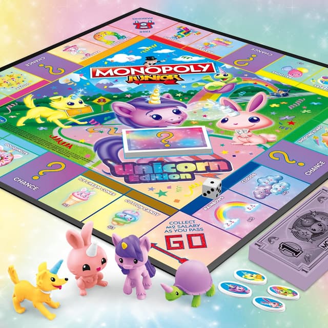 Detalle 2 de Monopoly Junior Unicorn Edition Game 5+