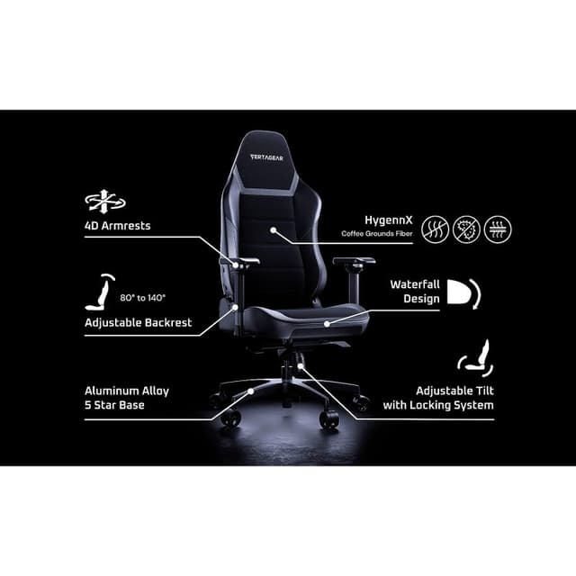 Detalle de vertagear PL6800 Silla gaming ergonómica 5'9"-6'8"