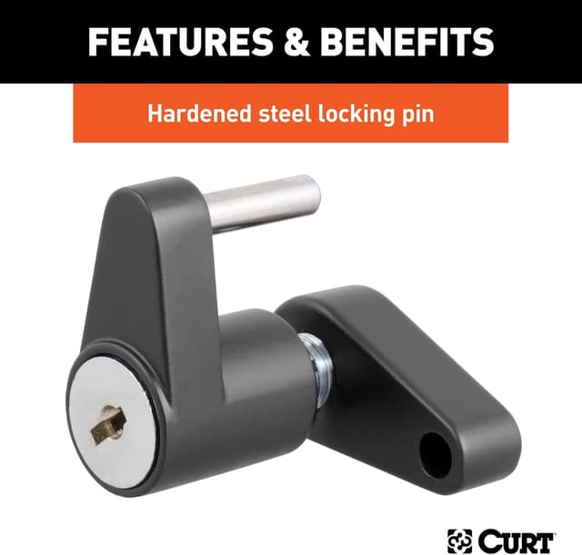 Thumbnail 5 de CURT 23521 Trailer Coupler Lock 1/4" 🔒