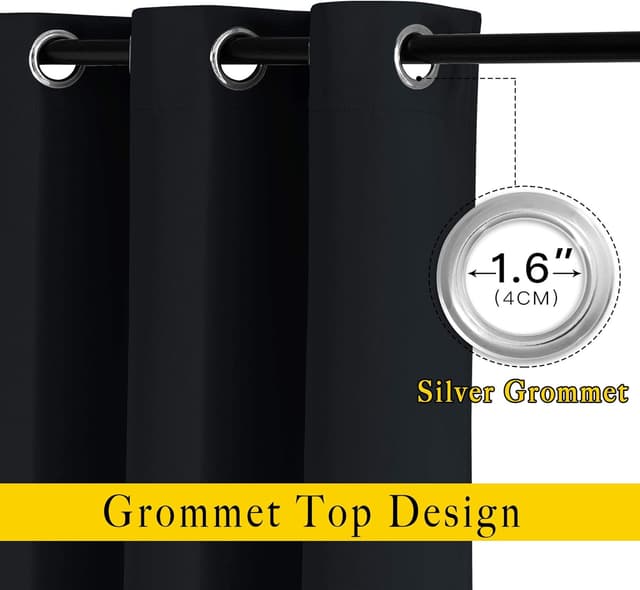 Thumbnail 1 de NICETOWN Blackout Curtain Panels 66x90