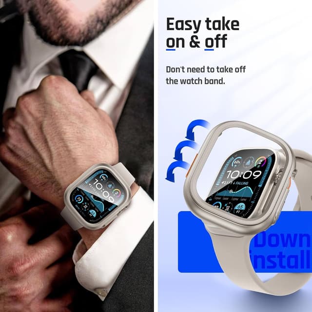Thumbnail 6 de Goton Waterproof Case for Apple Watch Ultra 3/2/1 49mm with Tempered Glass Screen Protector