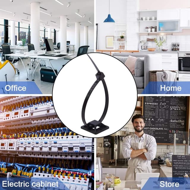 Thumbnail 6 de SZXULI Kabelbinder 200 Stück Schwarz 120/150mm