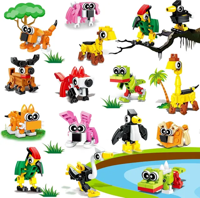 Detalle de Animal Mini Building Blocks 20pcs