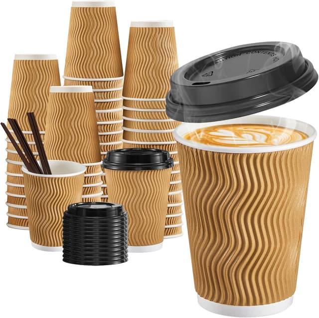 Imagen de SIUQ 12 oz Disposable Coffee Cups en OfertitasTOP