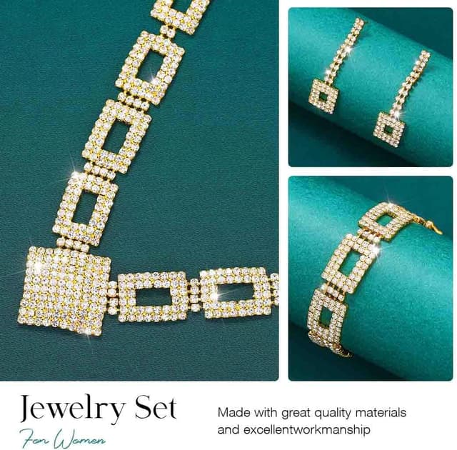 Thumbnail 4 de Fashband Kristall-Hochzeitsschmuckset Silber