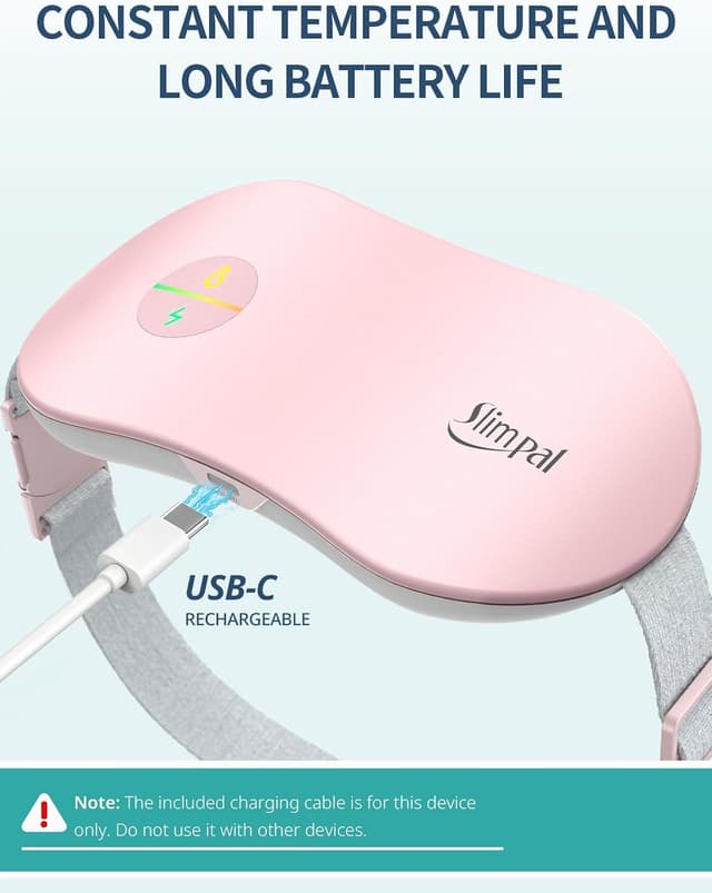 Detalle 2 de Slimpal Slimpal Heating Pad (Cordless Electric Heat Pad) – Purple