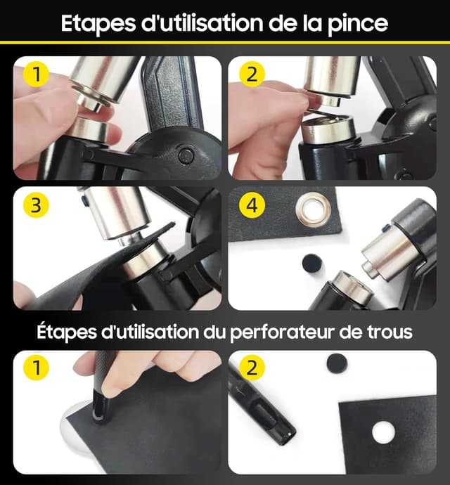Detalle 2 de HAPDEN pince à oeillets 6, 10, 12 mm