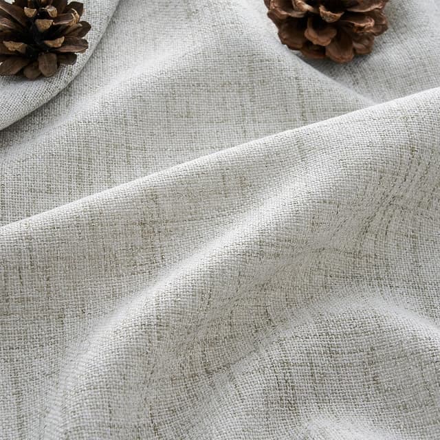 Thumbnail 2 de MRTREES Vorhang Leinenoptik 140x225 Eierschalenweiß