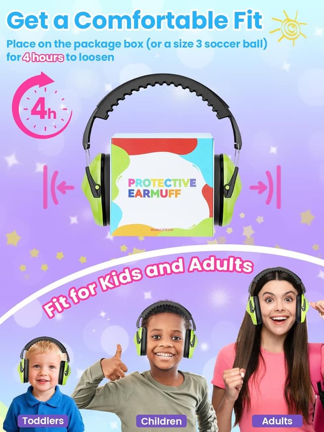 Thumbnail 5 de Dr.meter Ear Defenders SNR 27.4 dB for Kids