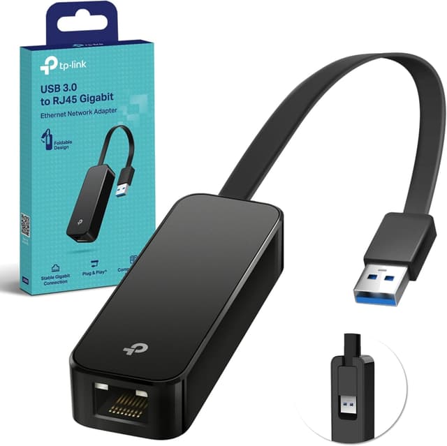 Detalle de TP-Link UE306 USB‑auf‑Ethernet Adapter 1000 Mbps 🌐