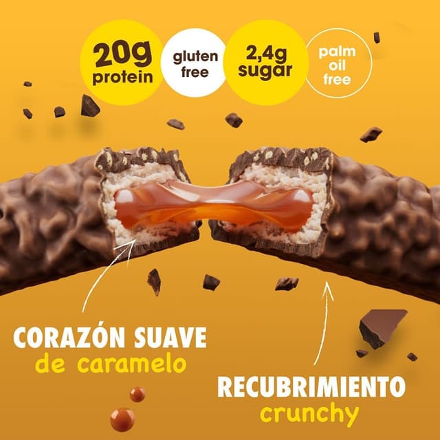Thumbnail 2 de Enervit Protein Bar Caramel Fun 55g 🍬 20g Proteínas