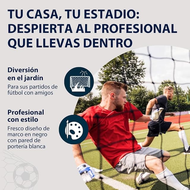 Thumbnail 4 de HUDORA Hornet 180 Portería de Fútbol con Red y Pared